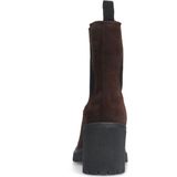 Manfield - Chelsea Boots - Bruin - Suède - Met Hak - 7 cm Hoog