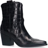 Manfield - Cowboylaarzen - Zwart - Leer