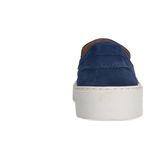 Manfield - Heren - Blauwe Suède Loafers - Suède - Met Kwastjes