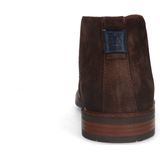 Van Lier - Heren - Bruine Suède Veterboots - Suède - Platte Hak 2 cm