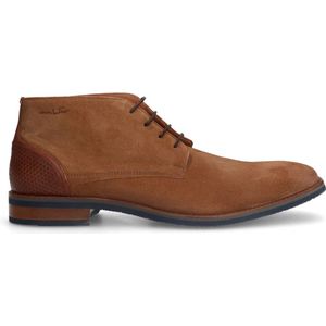 Van Lier - Heren - Cognac Suède Veterboots - Suède - Hak 2 cm