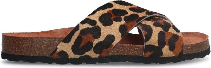 Manfield - Dames - Leopard slippers