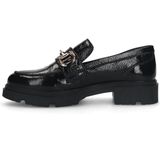Manfield - Chunky Loafers - Zwart - Lak - Dames