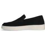 Manfield Suede Instappers Zwart
