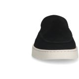 Manfield Suede Instappers Zwart