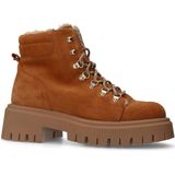 Manfield - Veterboots - Beige - Suède