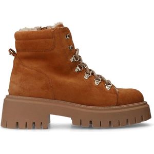 Manfield - Veterboots - Beige - Suède