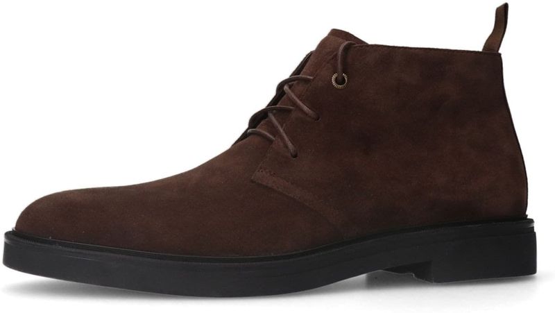 Manfield - Veterschoen - Bruin - Suède - Leer