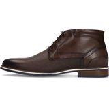 Manfield - Heren - Bruine leren veterboots