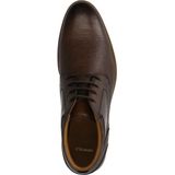 Manfield - Veterschoenen - Bruin - Leren - Met Witte Rand