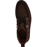 Manfield - Bruine Suède Veterschoenen - Vetersluiting