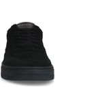 MANFIELD - Sneakers Laag - Zwart - Glad Leer en Suède