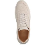 Manfield - Suède Sneakers - Beige - Suède - Vetersluiting