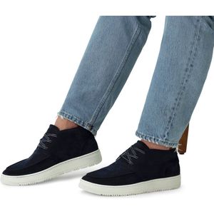 Manfield - Veterboots - Donkerblauw - Suède