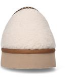 Manfield - Teddy Clogs - Muiltjes - Ecru - Textiel