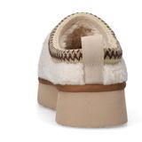 Manfield - Teddy Clogs - Muiltjes - Ecru - Textiel