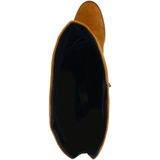 Cognac suède hoge laarzen met hak