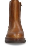 Manfield - Dames - Chelsea Boots - Cognac - Leren - Ritssluiting