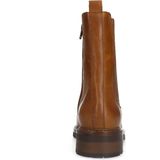 Manfield - Dames - Chelsea Boots - Cognac - Leren - Ritssluiting