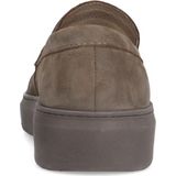 Manfield - Heren - Antraciete Loafers - Nubuck - Grijze Zool