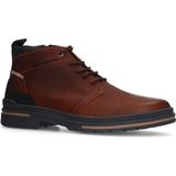 Manfield - Heren - Cognac leren veterboots