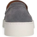 Manfield - Loafers - Grijs - Suède - Platte Zool