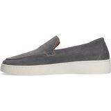 Manfield - Loafers - Grijs - Suède - Platte Zool