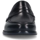 Manfield - Leren Instappers - Zwart