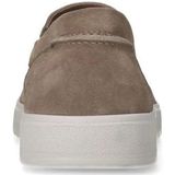 Manfield - Beige Suède Loafers - Casual Schoenen - Comfortabele Zool
