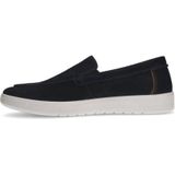 No Stress - Loafers - Donkerblauw - Suède - Platte Zool