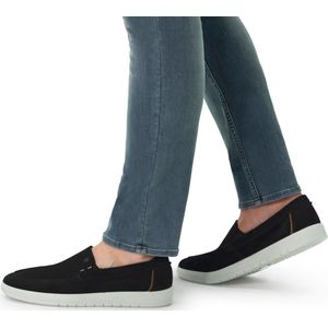 No Stress - Loafers - Zwart - Suède - Platte Zool - Leer Voering