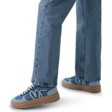 Manfield - Dames - Blauwe denim sneakers