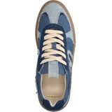 Manfield - Dames - Blauwe denim sneakers