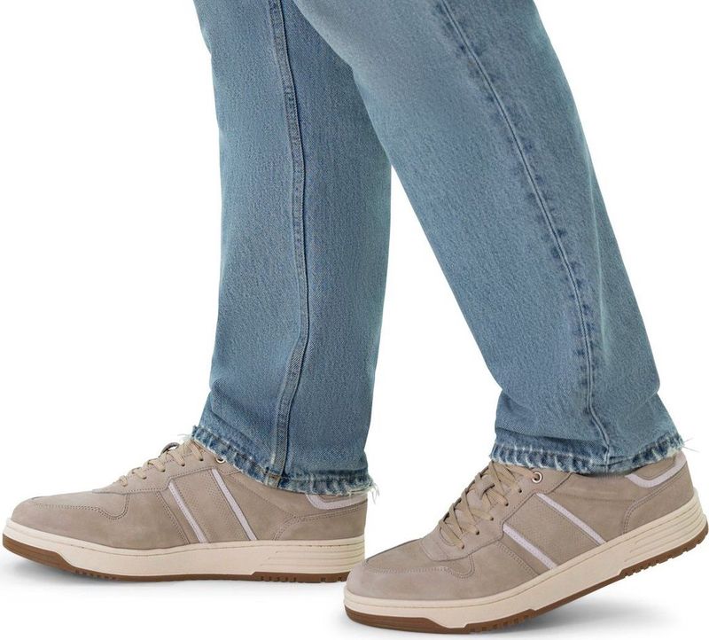 No Stress - Heren - Beige nubuck sneakers