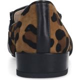 Manfield - Velours Loafer - Veelkleurig - Velours - Panterprint met Ketting