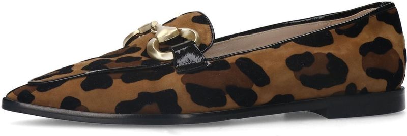 Manfield - Loafer - Panterprint - Suède - Dames