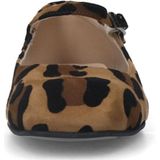 Manfield - Leopard Suède Mary Jane Ballerina's