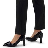Manfield - Lakleren Pumps - Zwart - Leer