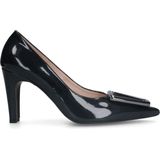 Manfield - Lakleren Pumps - Zwart - Leer
