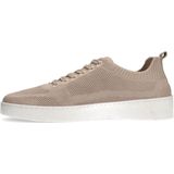 Manfield - Heren Sneakers - Beige - Knit Fabric