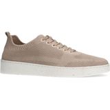 Manfield - Heren Sneakers - Beige - Knit Fabric