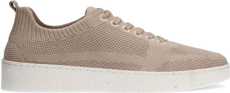 Manfield - Heren Sneakers - Beige - Knit Fabric