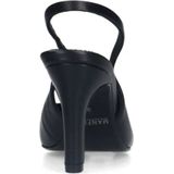 Manfield - Slingback Pumps - Zwart - Leer