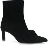 Manfield - Enkellaarsjes - Zwart - Suède