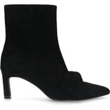 Manfield - Enkellaarsjes - Zwart - Suède