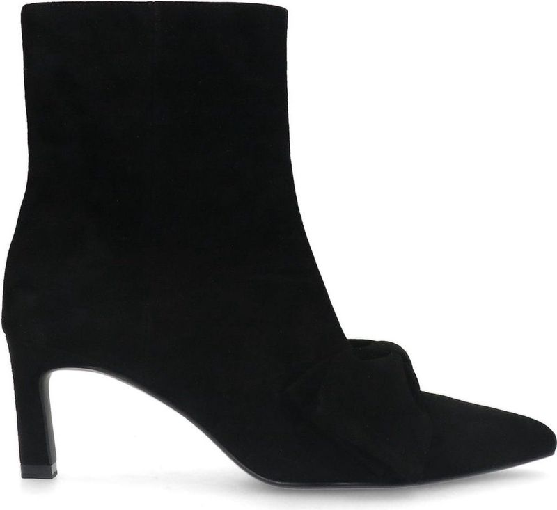 Manfield - Enkellaarsjes - Zwart - Suède