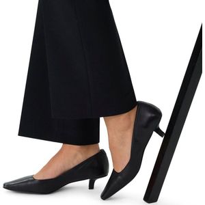 Manfield - Leren Pumps - Zwart - Leer