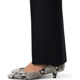 Manfield - Slangenprint Leren Pumps - Grijs - Dames