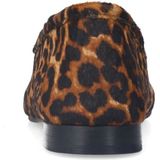 Manfield - Loafers - Zwart/Camel - Suède - Panterprint