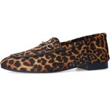 Manfield - Loafers - Zwart/Camel - Suède - Panterprint